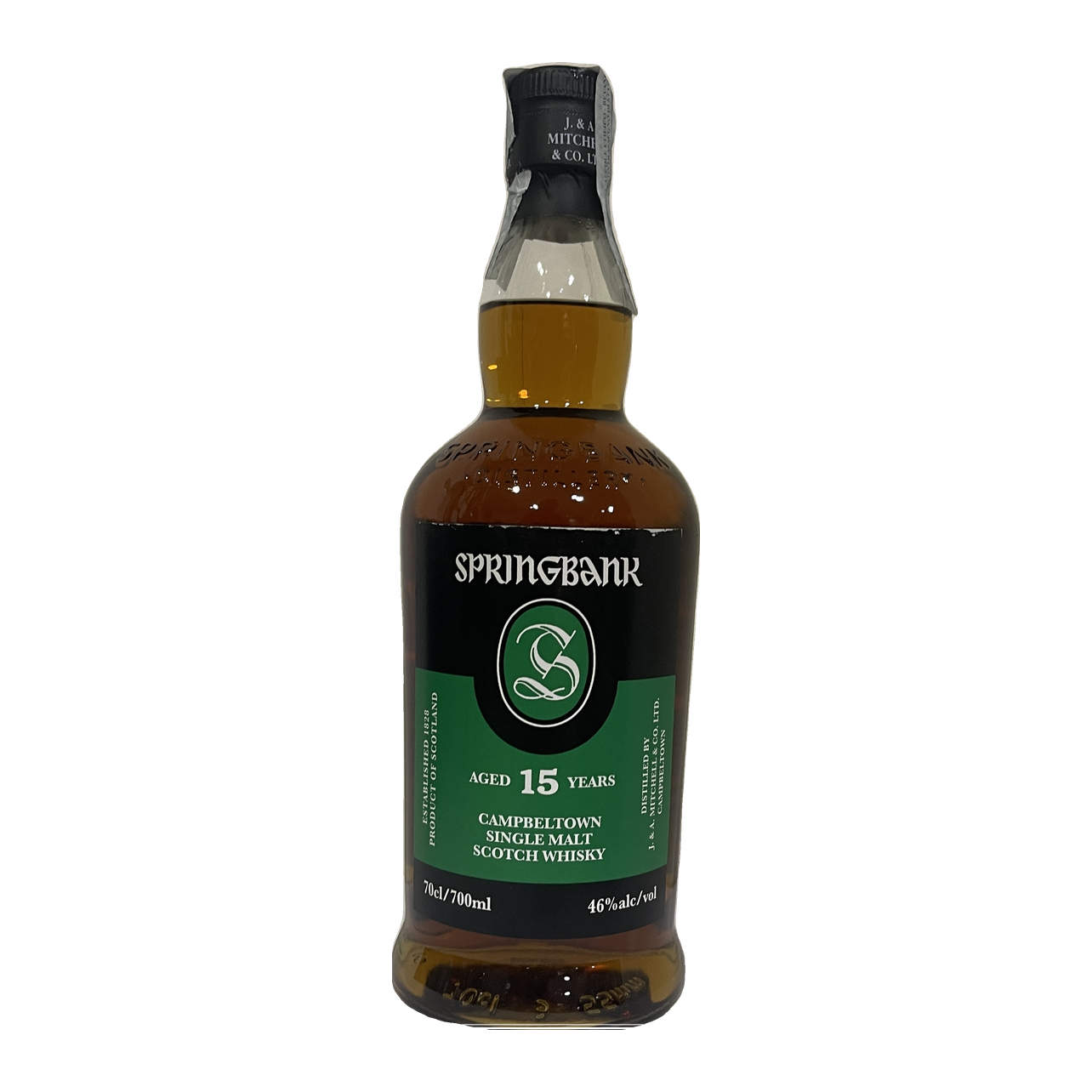 CAMPBELTOWN SINGLE MALT SCOTCH WHISKY 15 YEARS "SPRINGBANK AGED 15 YEARS" 700 ML - SPRINGBANK / J. & A. MITCHELL & CO. LTD.