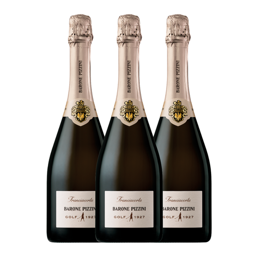 FRANCIACORTA DOCG "GOLF 1927" - BARONE PIZZINI OFFERTA 3 BOTTIGLIE