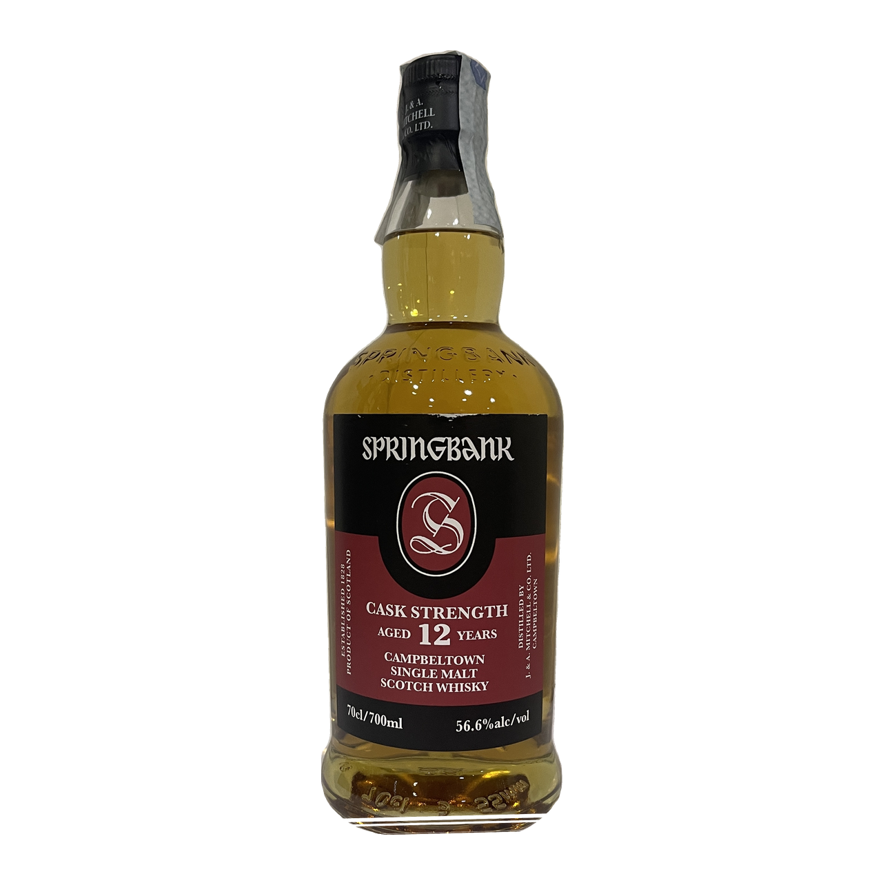 CAMPBELTOWN SINGLE MALT SCOTCH WHISKY CASK STRENGTH - 12 ANNI "CASK STRENGTH AGED 12 YEARS" - SPRINGBANK (J & A MITCHELL & CO. LTD.)