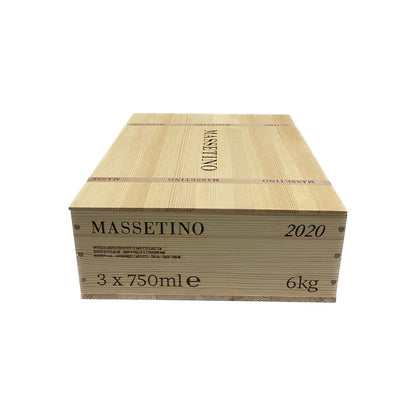 TOSCANA IGT "MASSETINO" 2020 MASSETO (WOODEN CASE REGHETTATA 3 BOTTLES) - ORNELLAIA